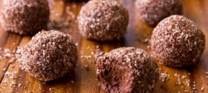 NO BAKE DARK CHOCOLATE COCONUT COOKIES