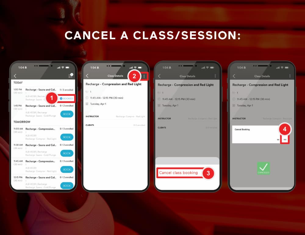 How do I cancel a Recharge Session?
